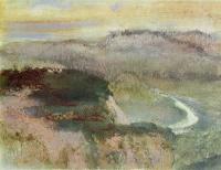 Degas, Edgar - Landscape with Hills
